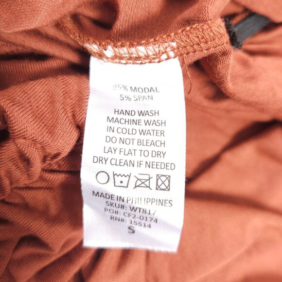 NWT Made By Johnny Womens Small Short Sleeve Draped Dolman Top w/ Side Shirring - Picture 7 of 7